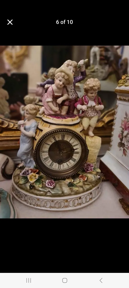 Antique porcelain clock - Image 2