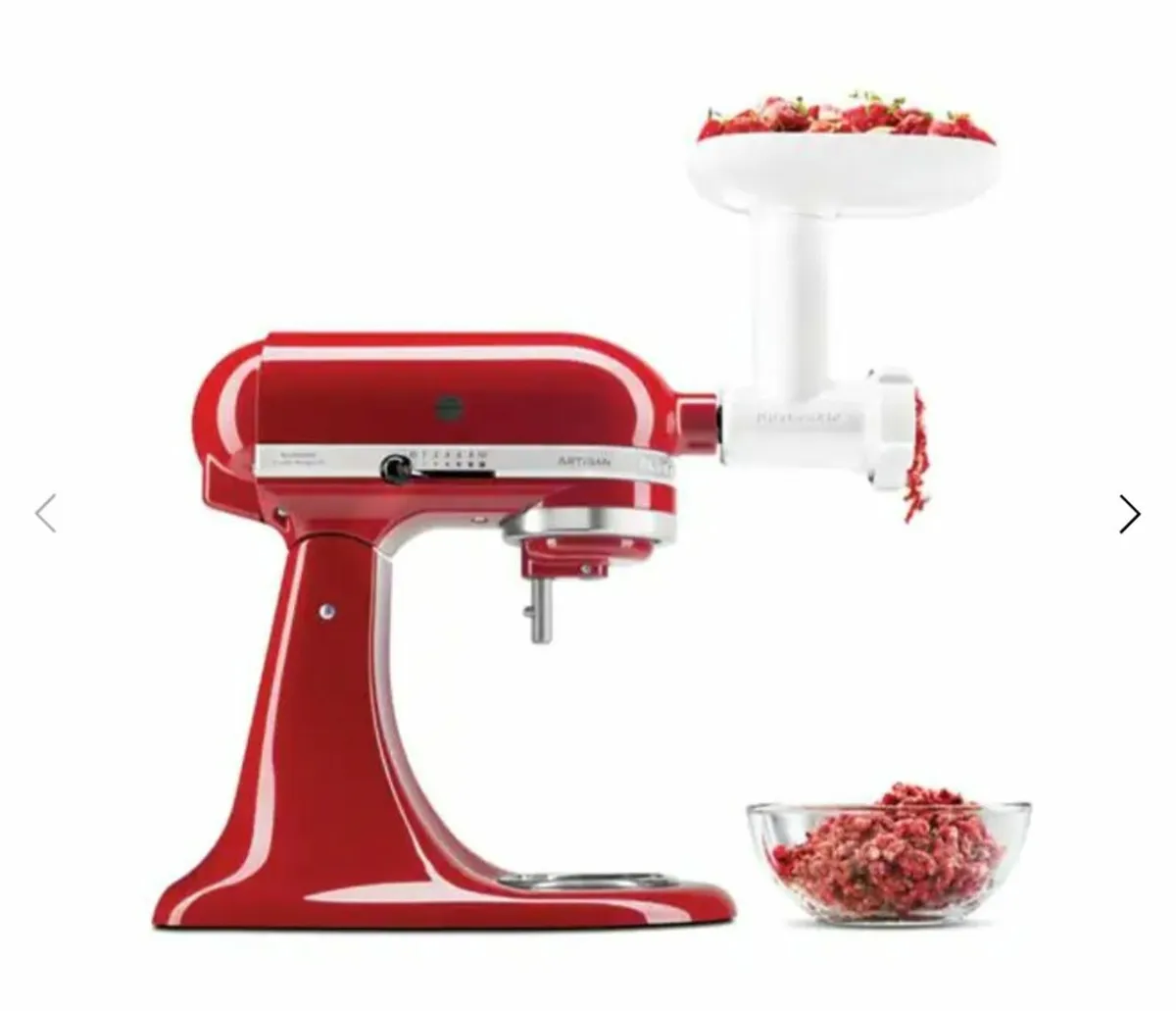 Kitchenaid mixer with several attachments - Image 2