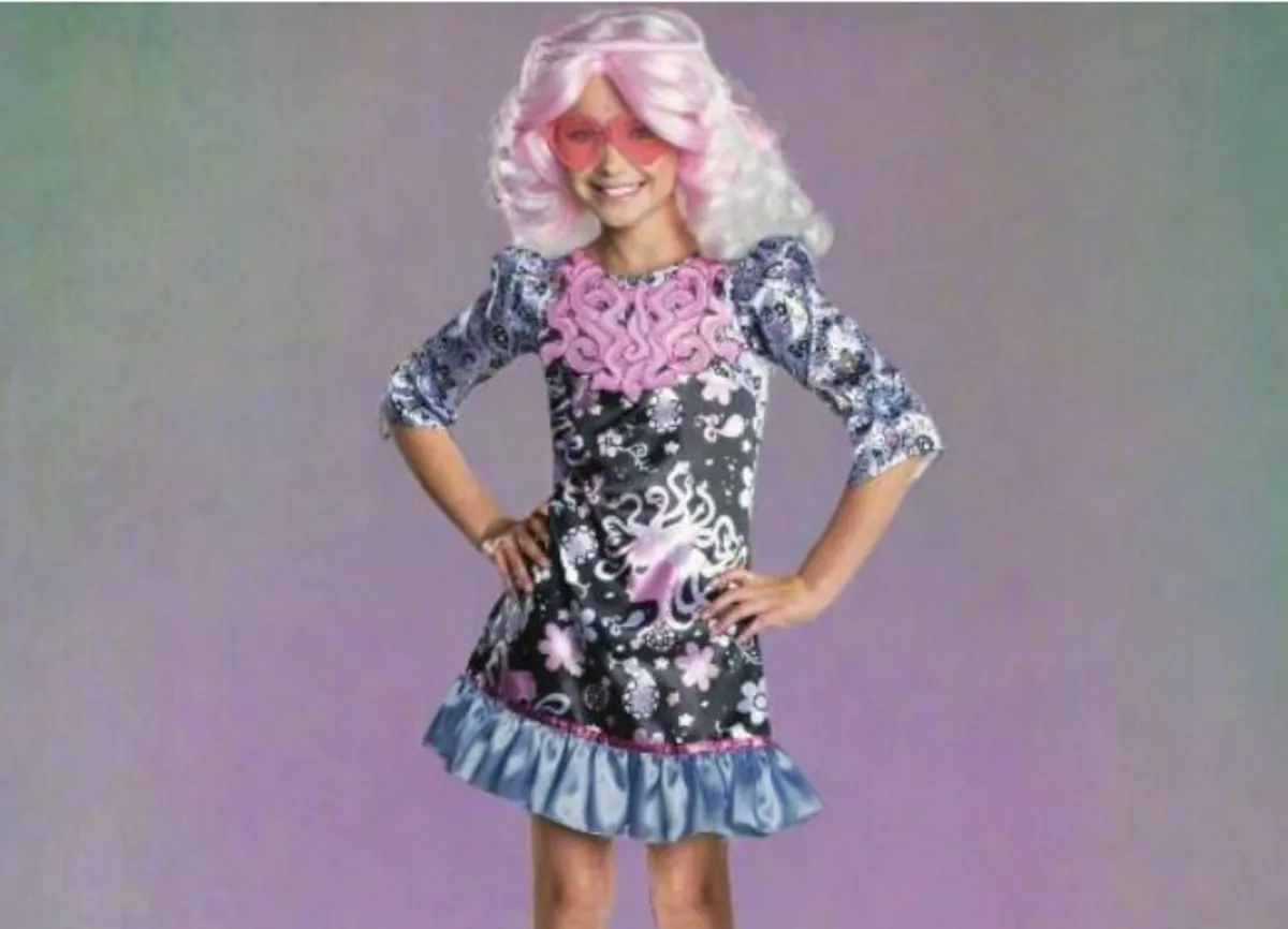 Girls Monster High Fancy Dress Costume Viperine Go - Image 4