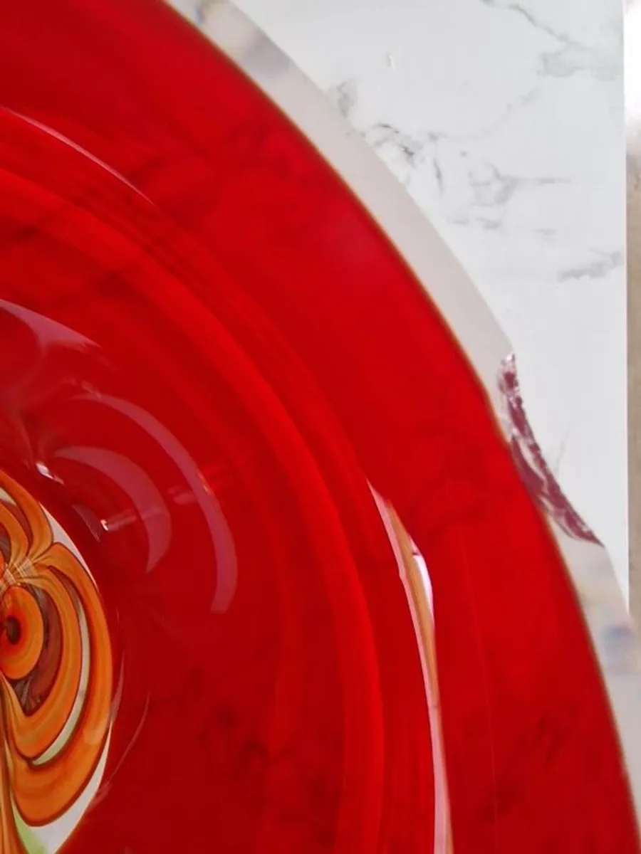 Evolution by Waterford Red & Amber 10ins Vase - Image 3