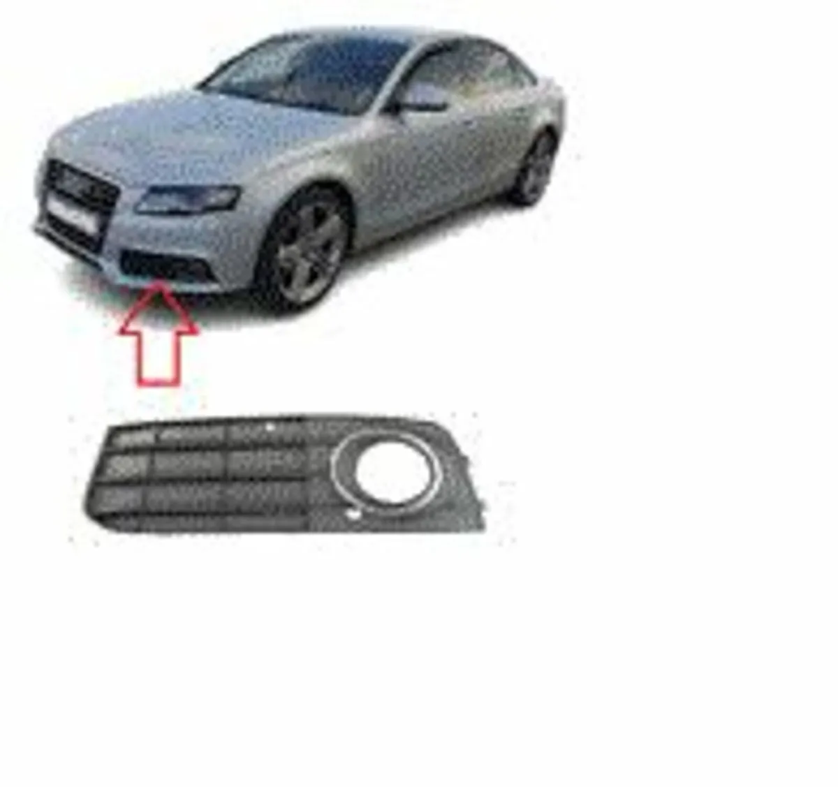 NEW FOR AUDI A4 B8 08-11 BUMPER LOWER GRILLE - Image 1
