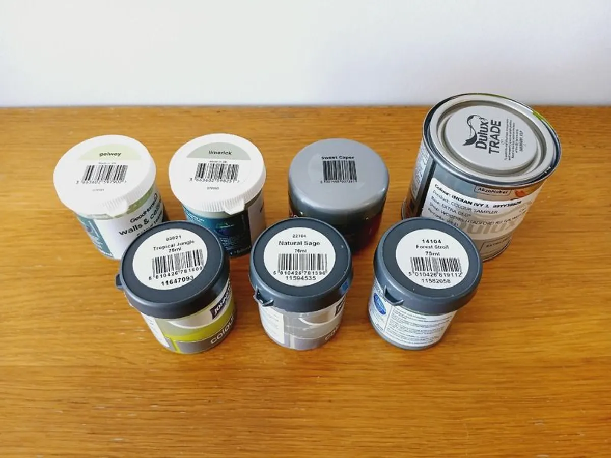7 Paint Testers / Samples - Green - Image 1