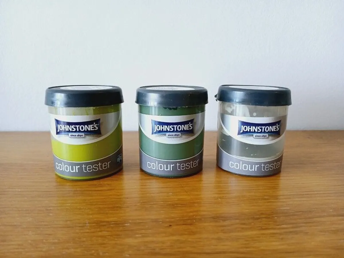 7 Paint Testers / Samples - Green - Image 3