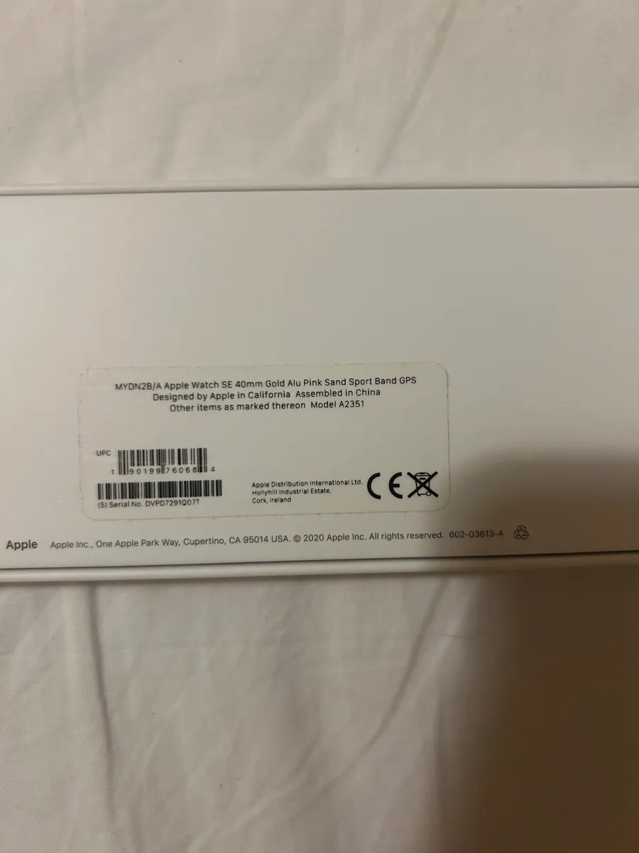 Apple Watch SE Gold Alu Pink Sports Strap - Image 2