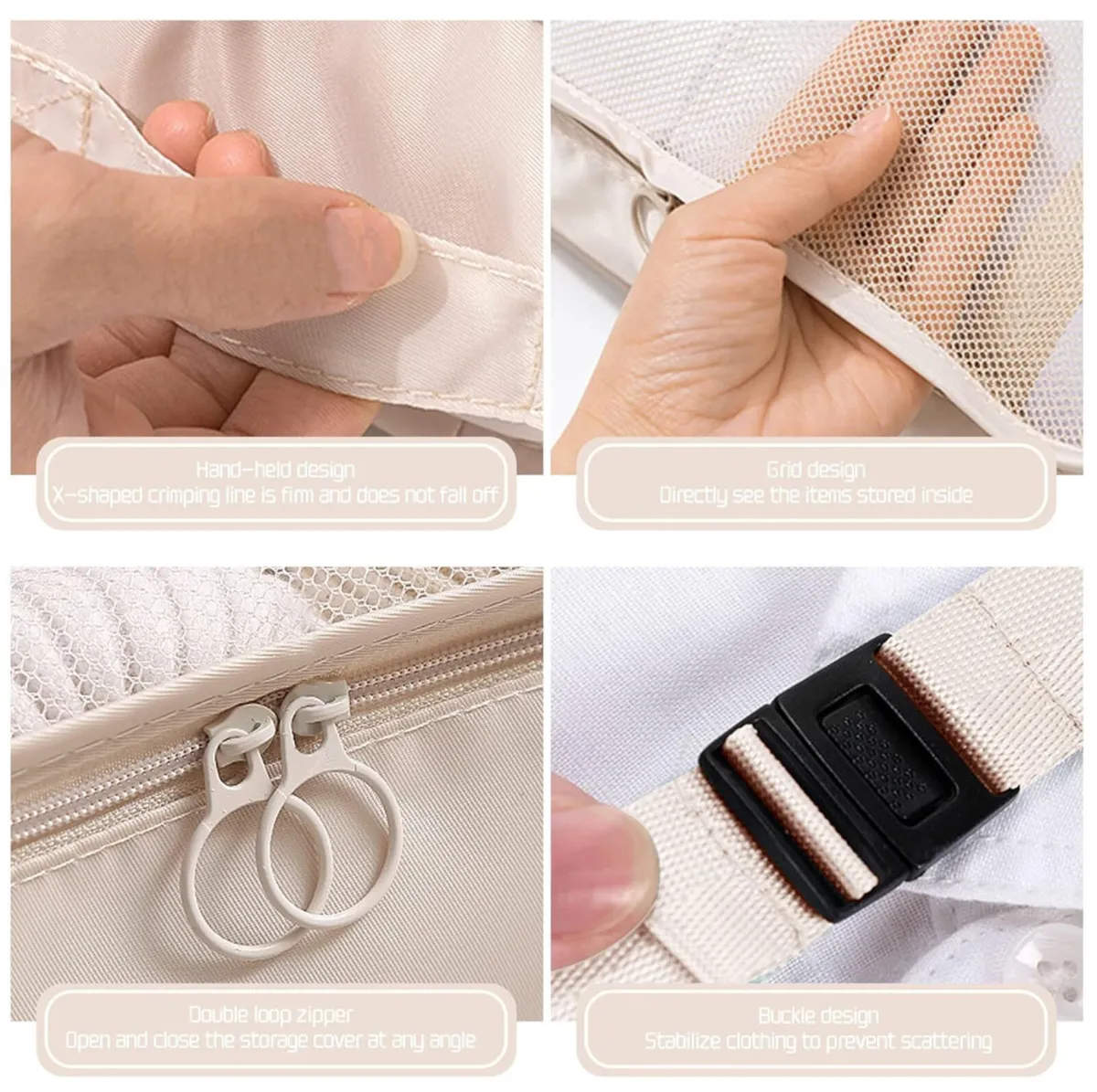 Travel Essentials - 4 piece Travel Packing Cubes - Image 4