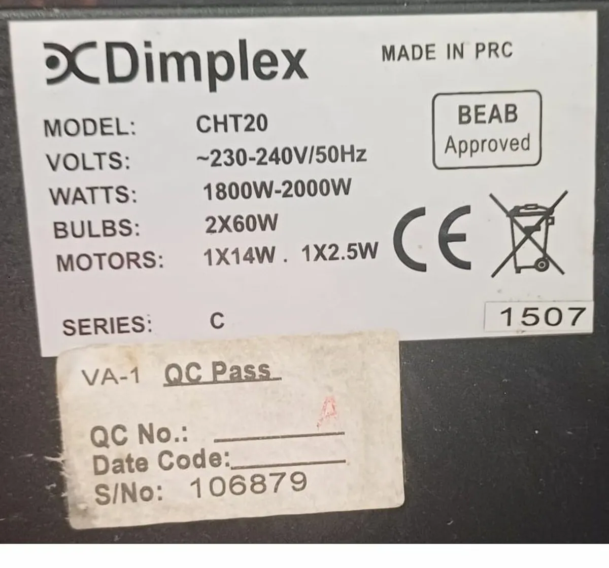 Dimplex CHT20 Electric Fire - Image 3