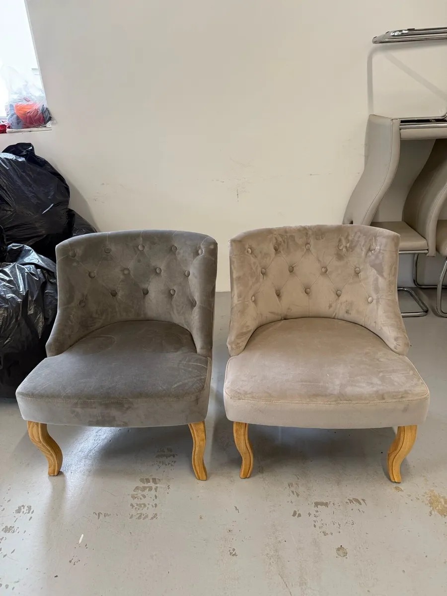 Velvet accent Chairs