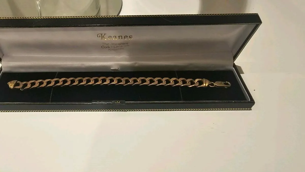 Mens gold bracelet 9ct - Image 4