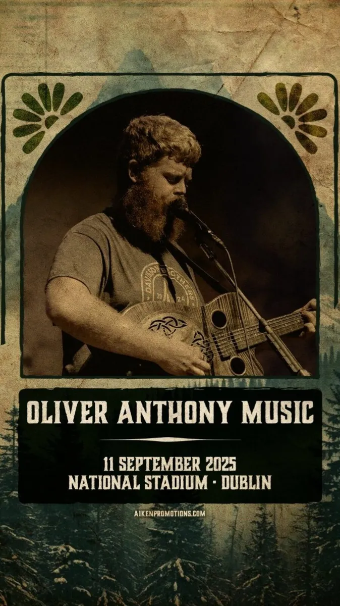 2 Oliver Anthony tickets Dublin 11th Sept
