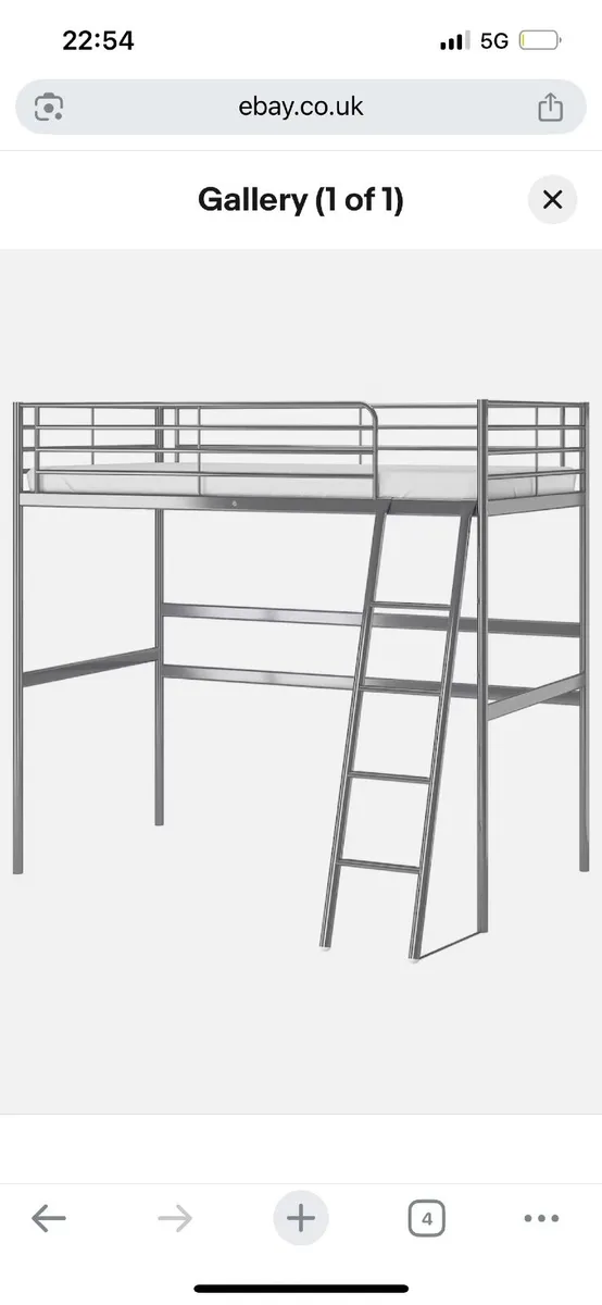 Bunk Bed and Mattress - Image 1