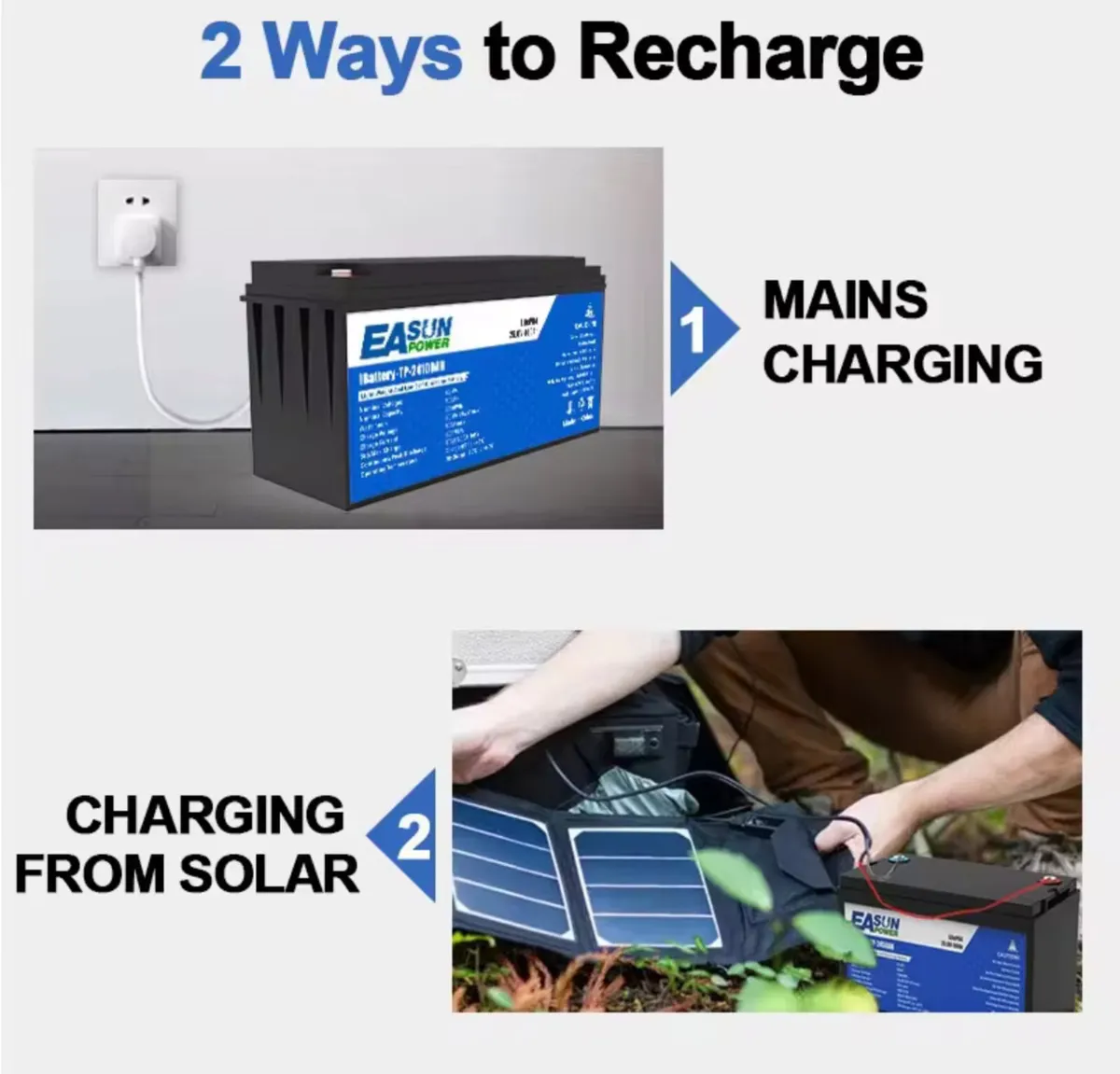 12V  LiFePO4 Battery 100AH Lithium Iron - Image 1