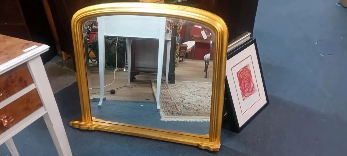 Decorative Gilt Overmantel Mirror