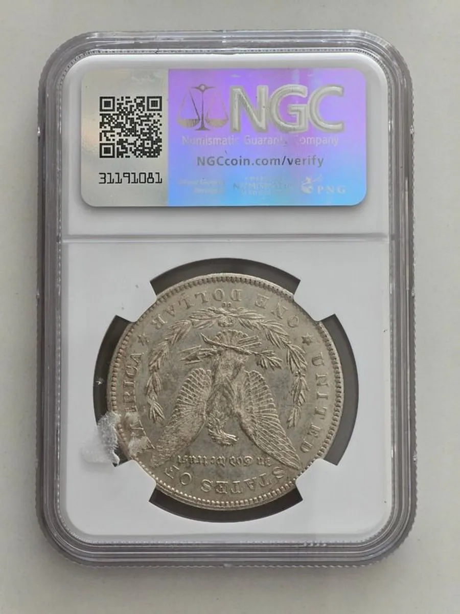 1878-CC Morgan Silver Dollar NGC AU 58 - Image 2