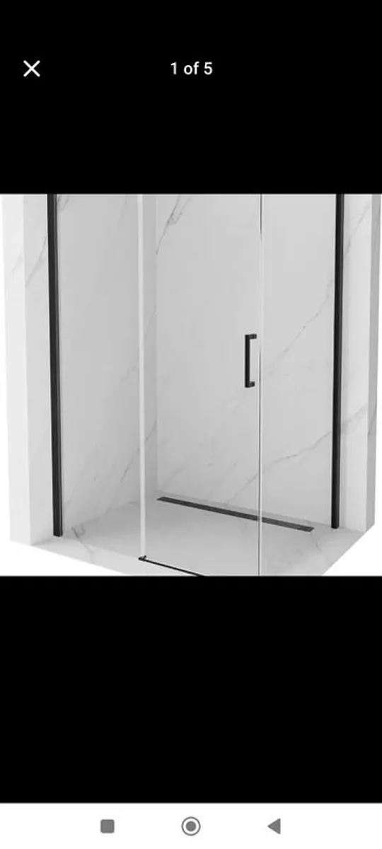 Wet Room Shower Enclosures (x2) and Shower Tray - Image 1