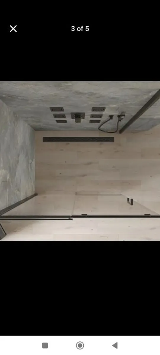 Wet Room Shower Enclosures (x2) and Shower Tray - Image 3