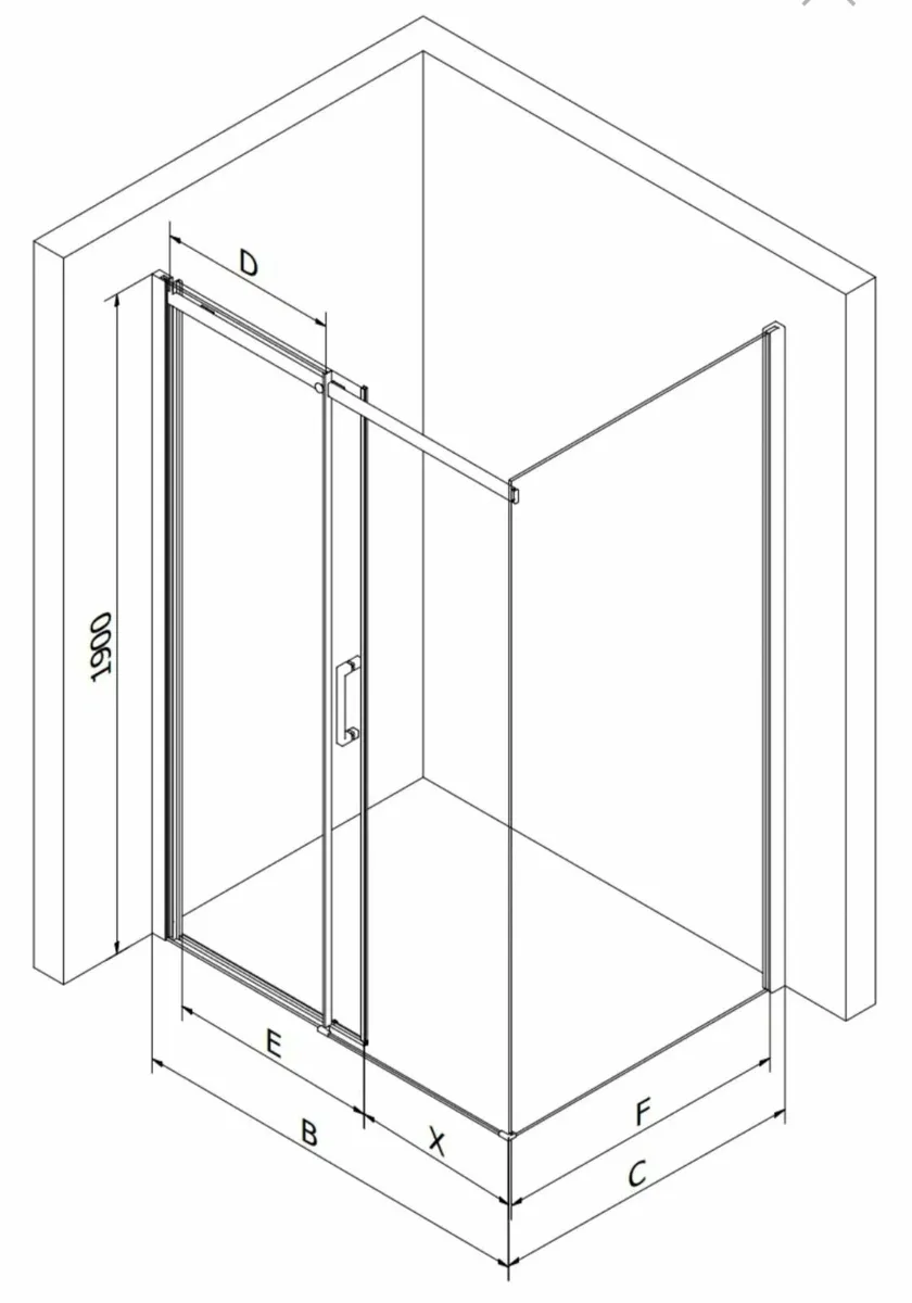 2 x Wet room shower enclosures - Image 3