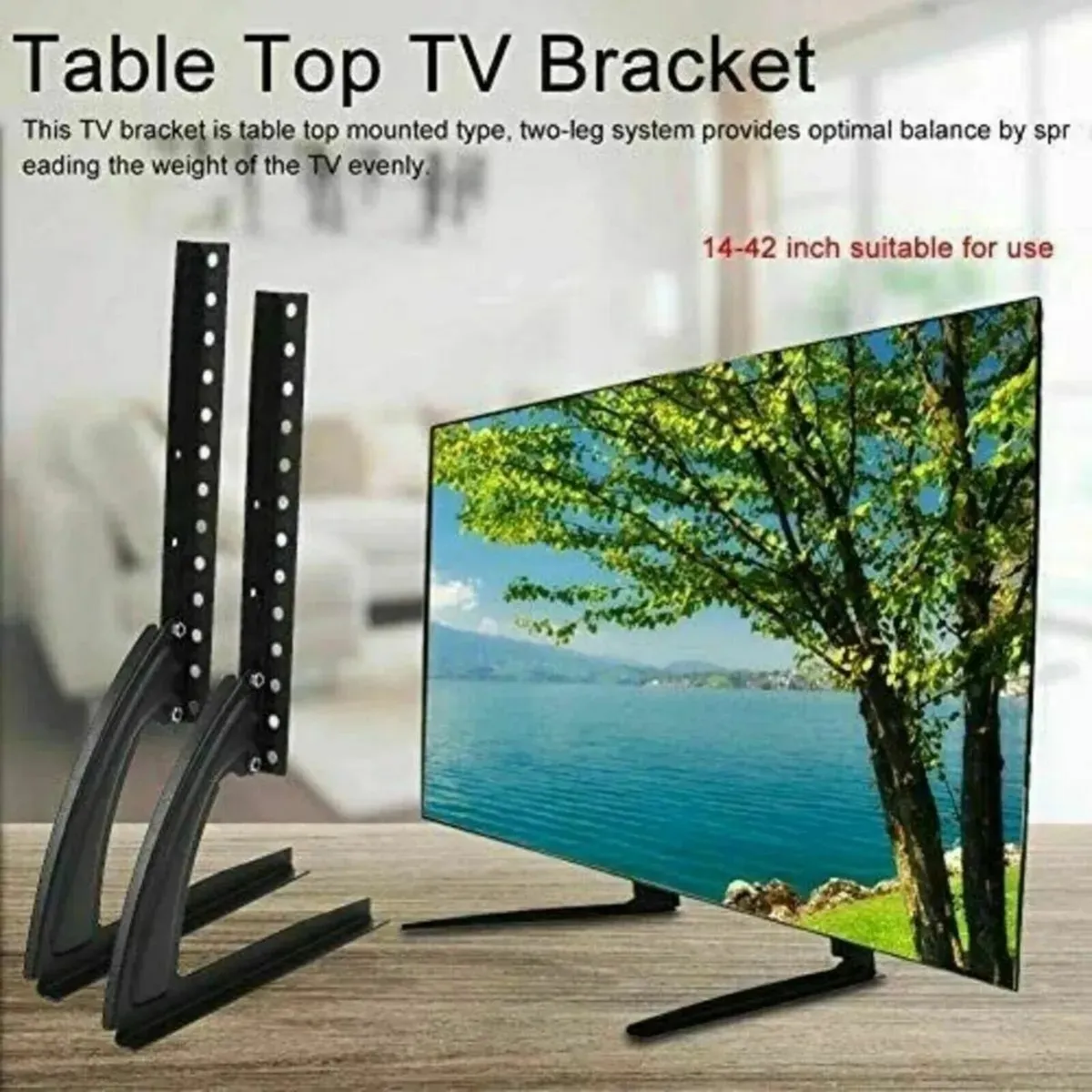TV Stand LCD LED OLED Plasma Flat Screen Base - Image 3