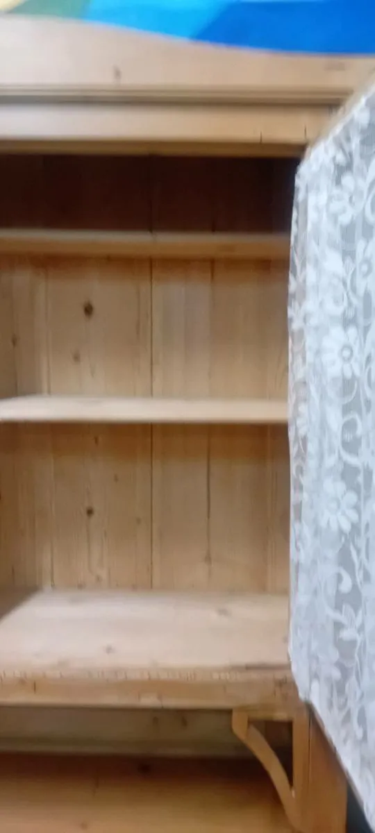 Victorian Pine Kitchen Cupboard - Image 2