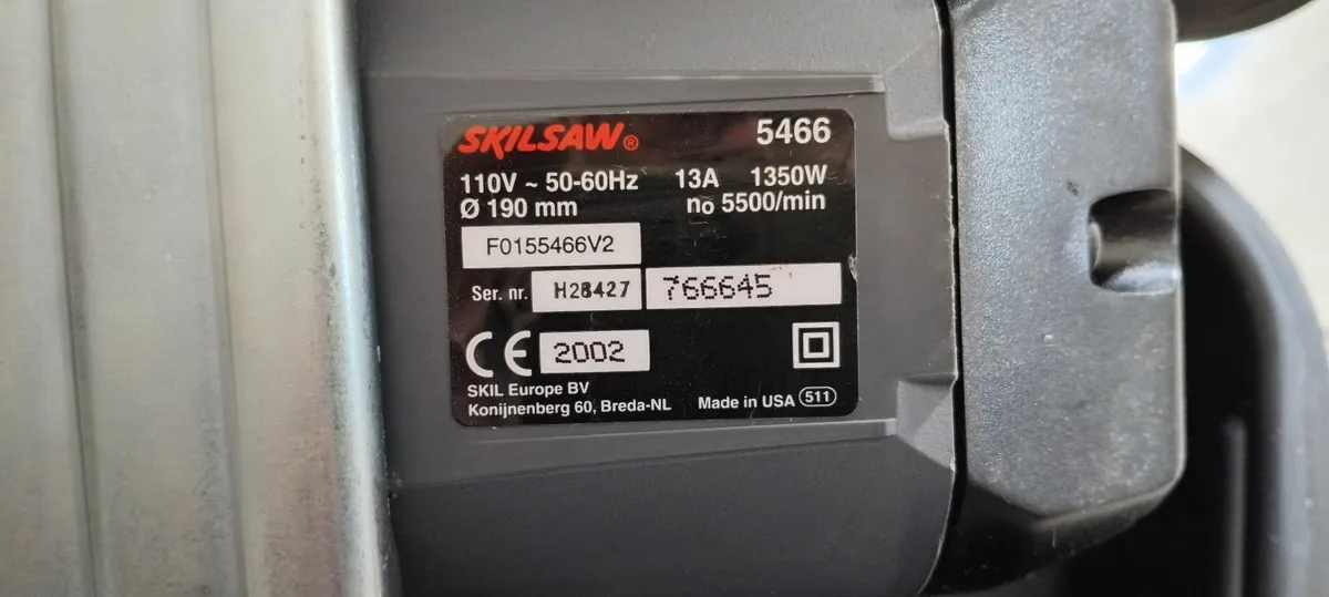 Skilsaw Classic 190mm Circular saw 110v - Image 4