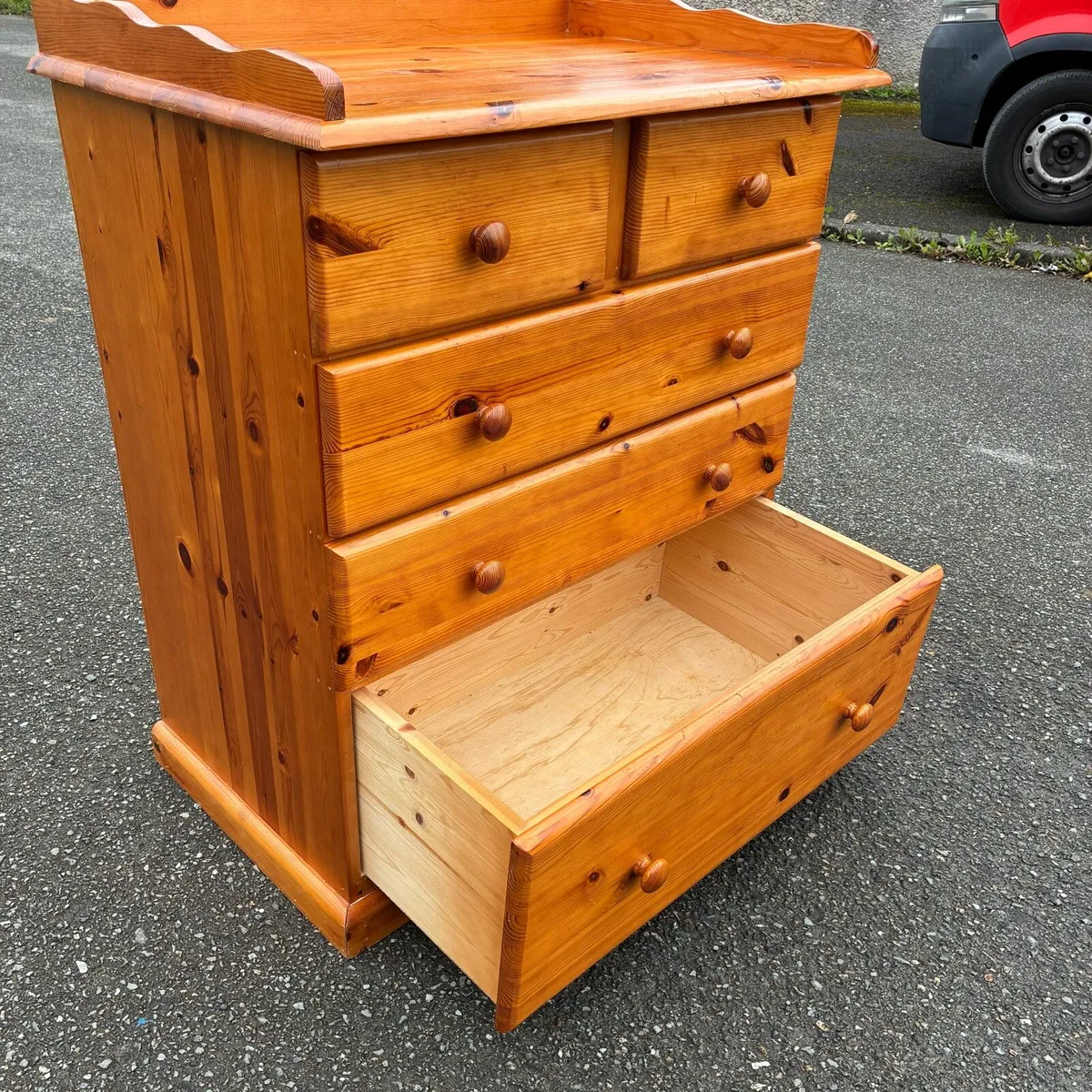 100% Solid Pine Chest of Drawers/ Changing Table - Image 2