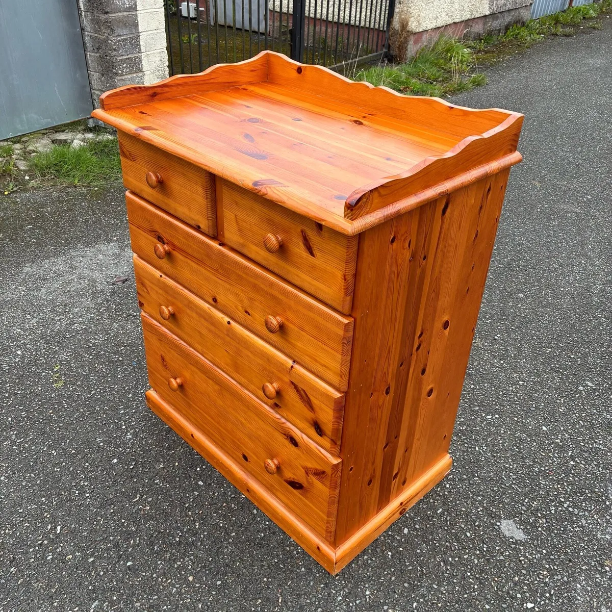 100% Solid Pine Chest of Drawers/ Changing Table - Image 3