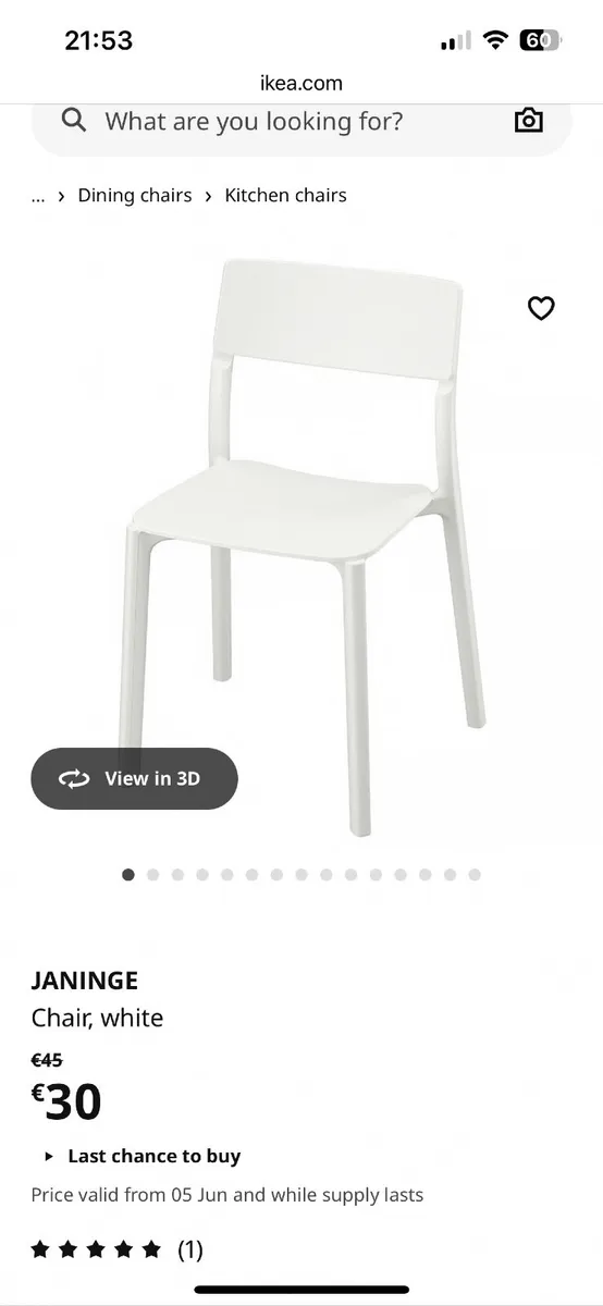 White chairs - Image 3