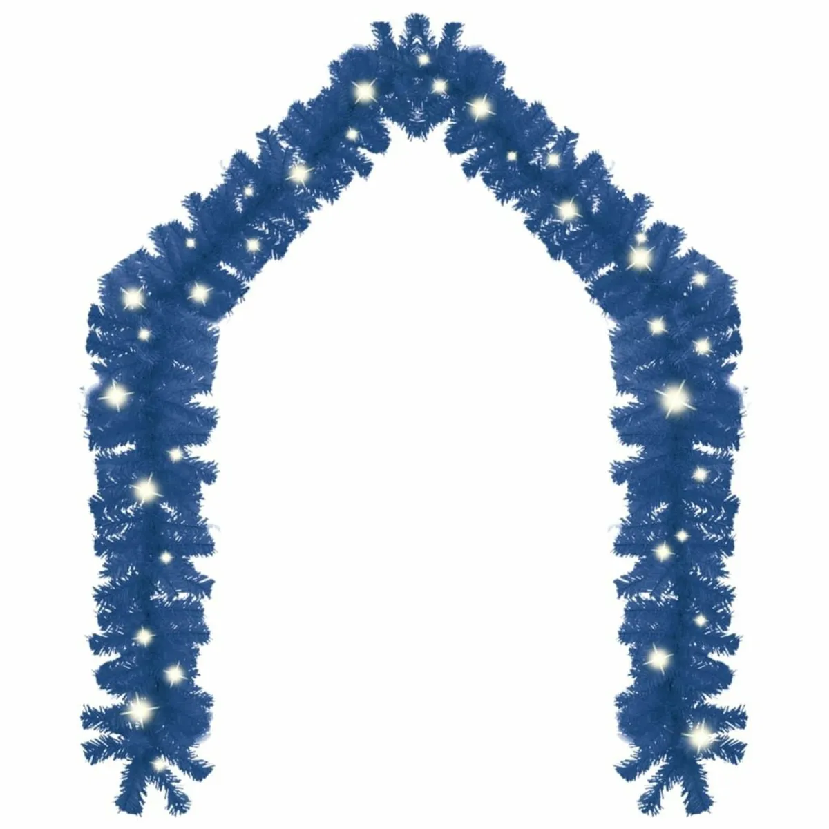 Christmas Garland with LED Lights 10 m Blue - Image 3