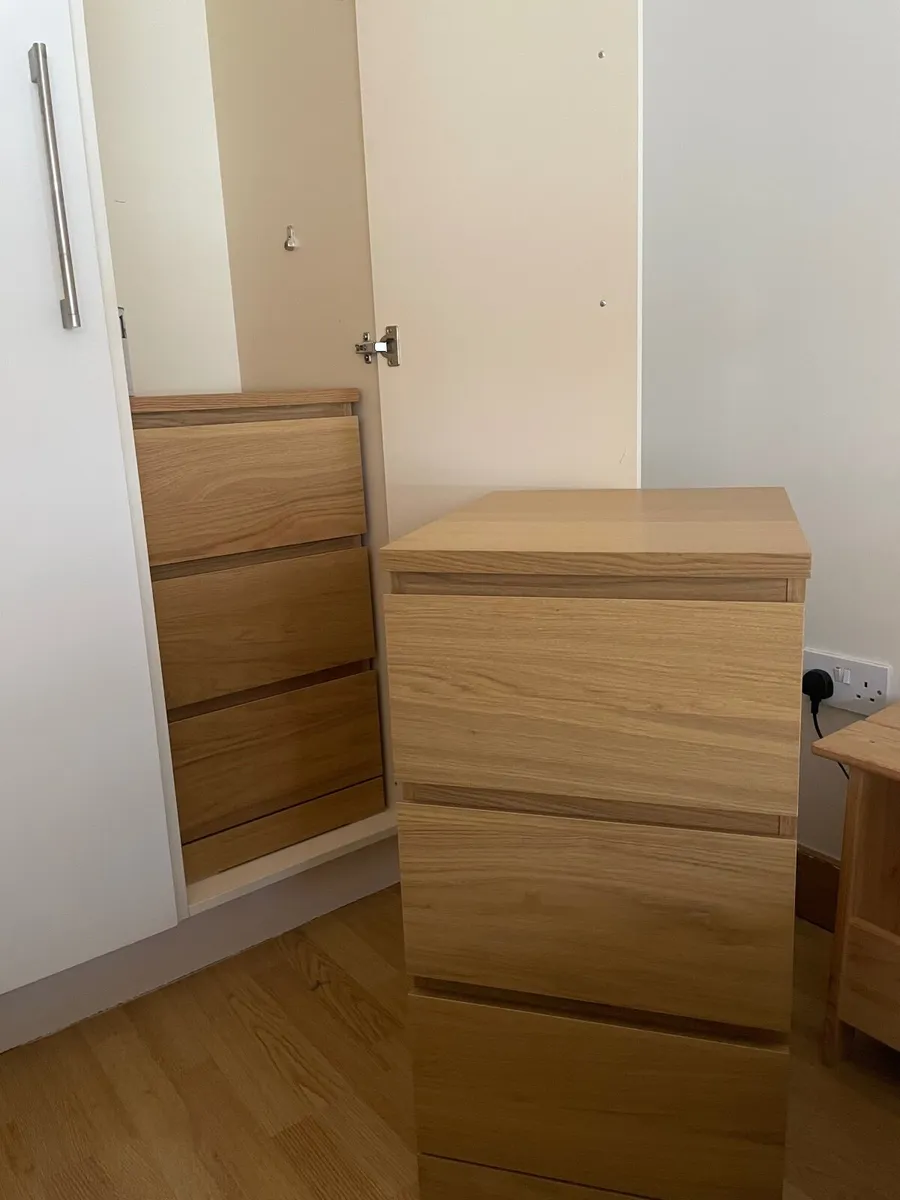 2x IKEA MALM - Chest of 3 drawers - Image 4