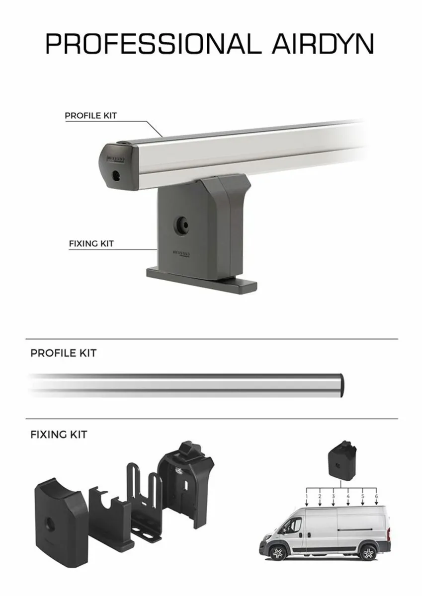 Van  Roof Racks: VW Transporter Crafter 2017> - Image 2