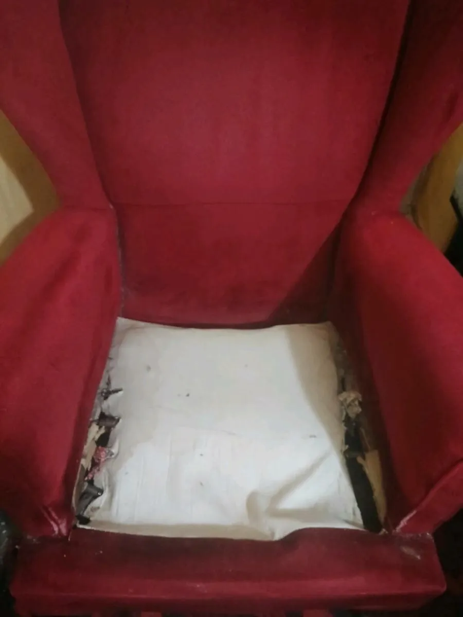 Vintage Wingback Armchair - Image 3