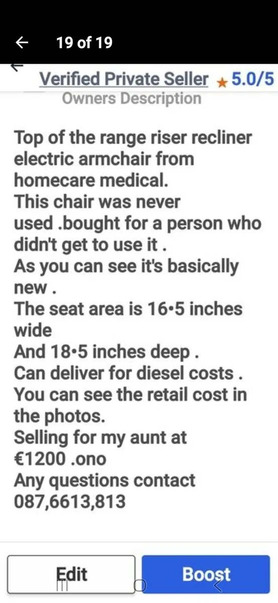 Riser recliner electric armchair - Image 3