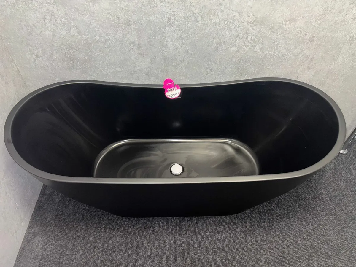 Ex-Display (BRAND NEW) Black Freestanding Bath - Image 3