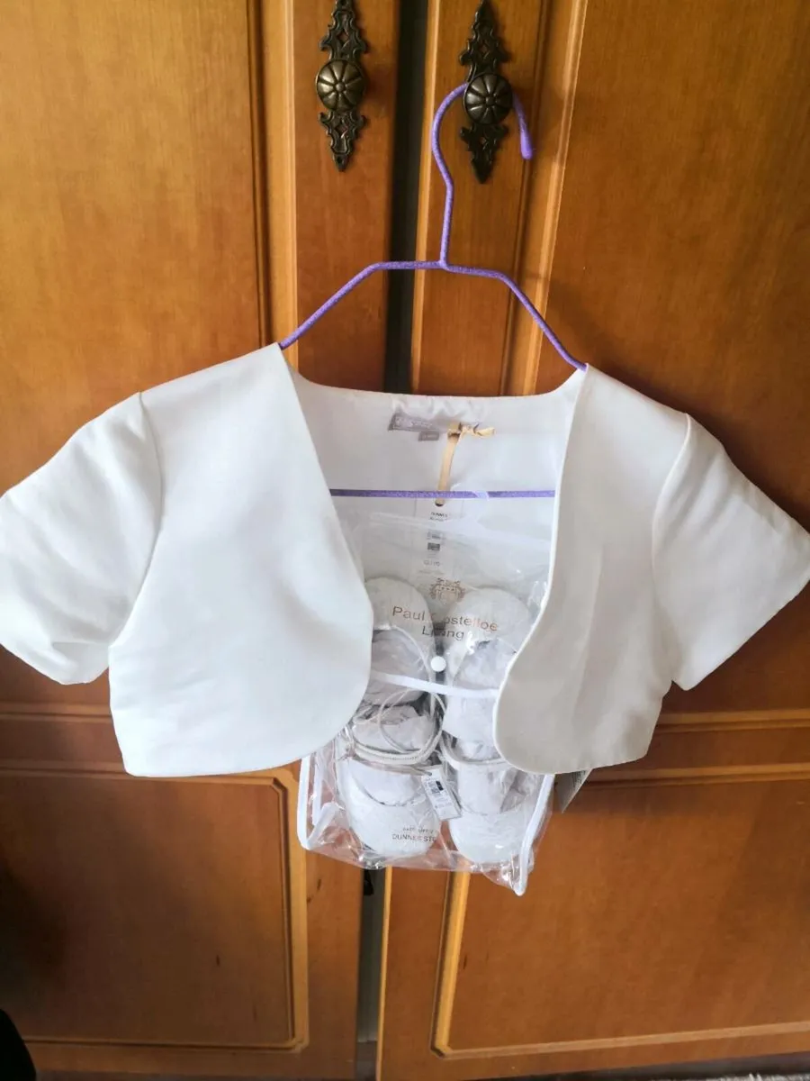 Communion Bolero and Shoes - Image 1