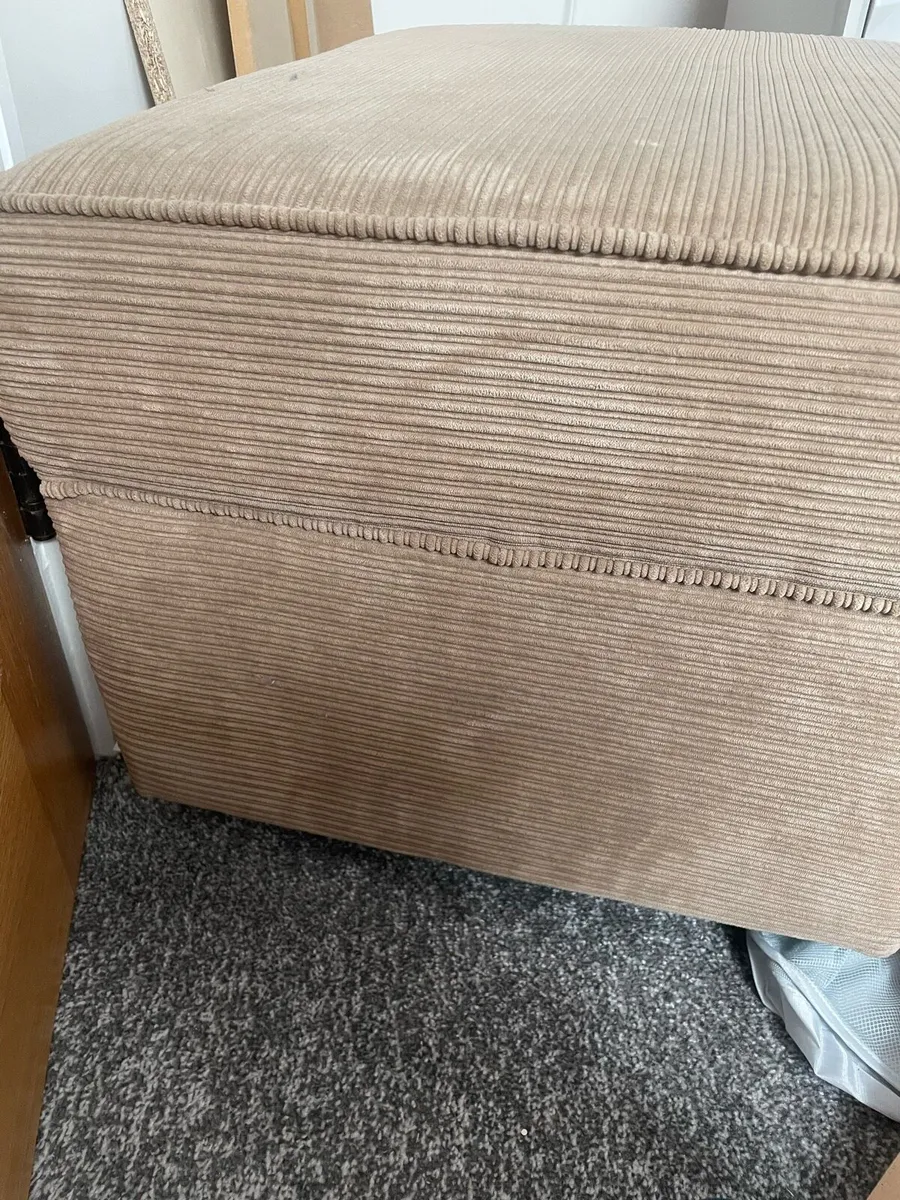 Beige Pouffe - Image 1