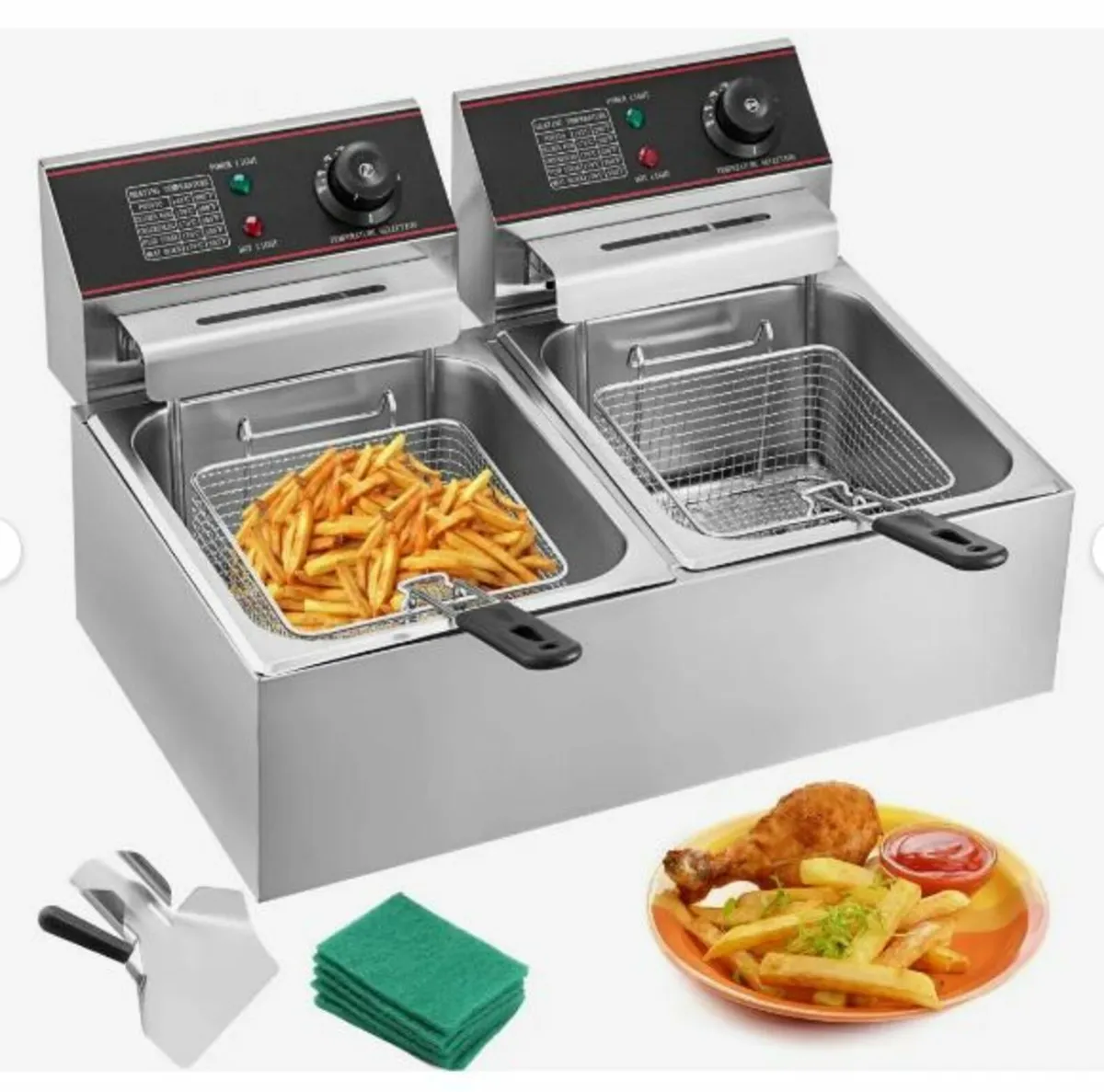 Commercial Deep Fryer 12L Electric Fryer 5000W - Image 1