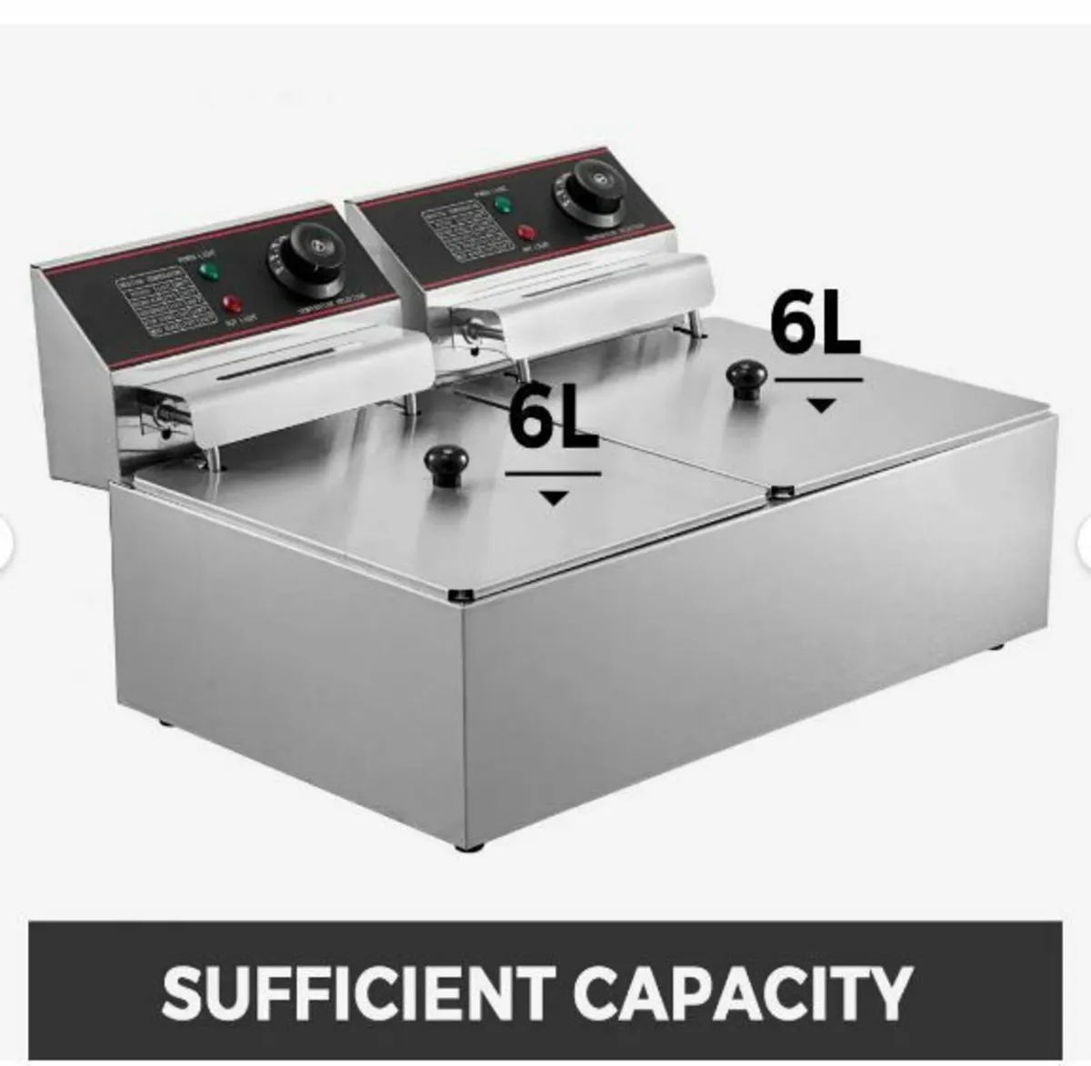 Commercial Deep Fryer 12L Electric Fryer 5000W - Image 2