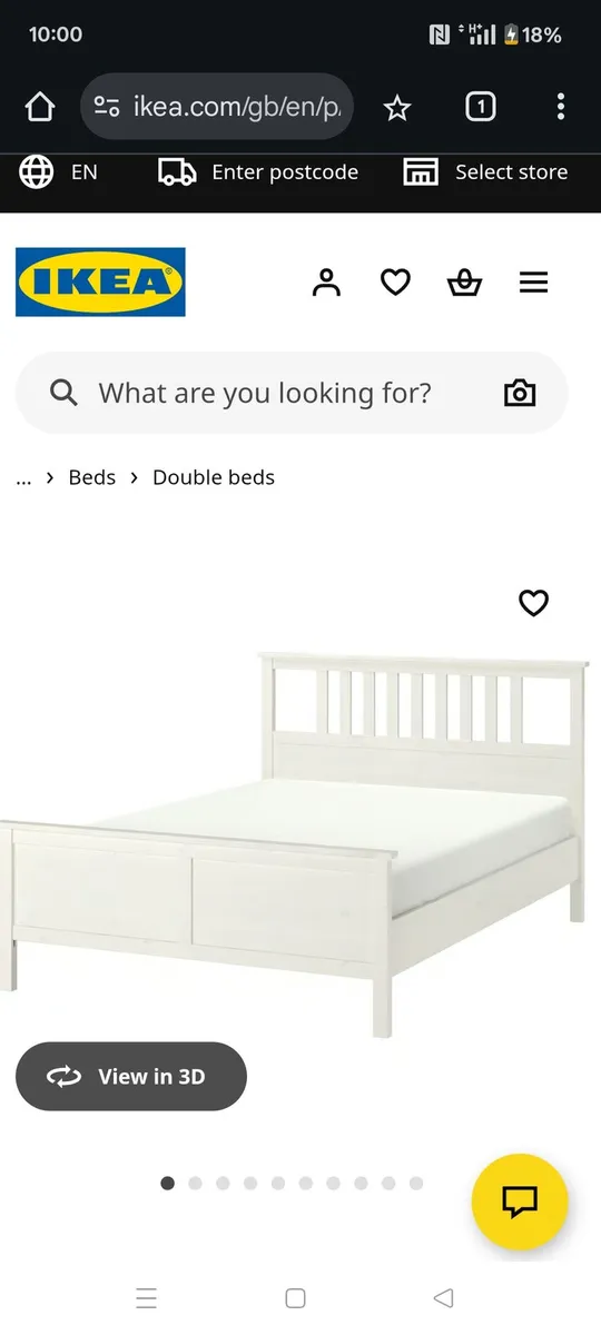 Super King size bed frame Hemnes - Image 1