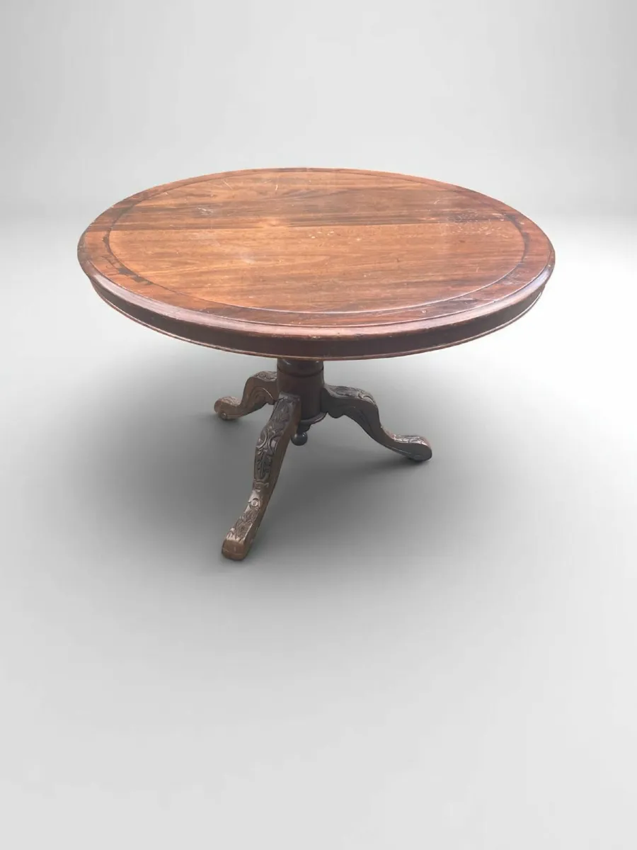 Antique Table - Tilt Top - Some TLC - Image 4