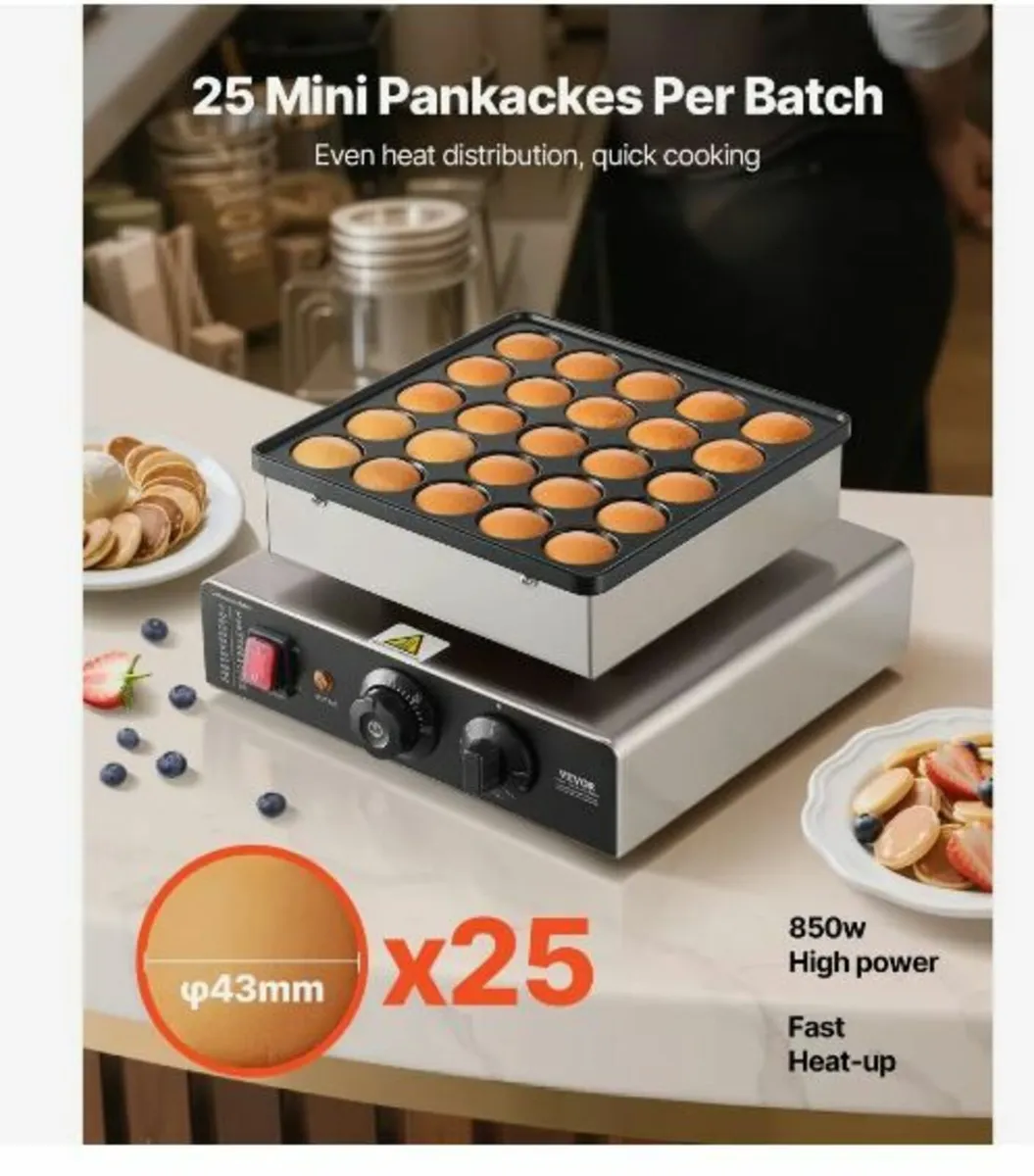 25PCS Mini Pancake Maker Commercial - Image 3