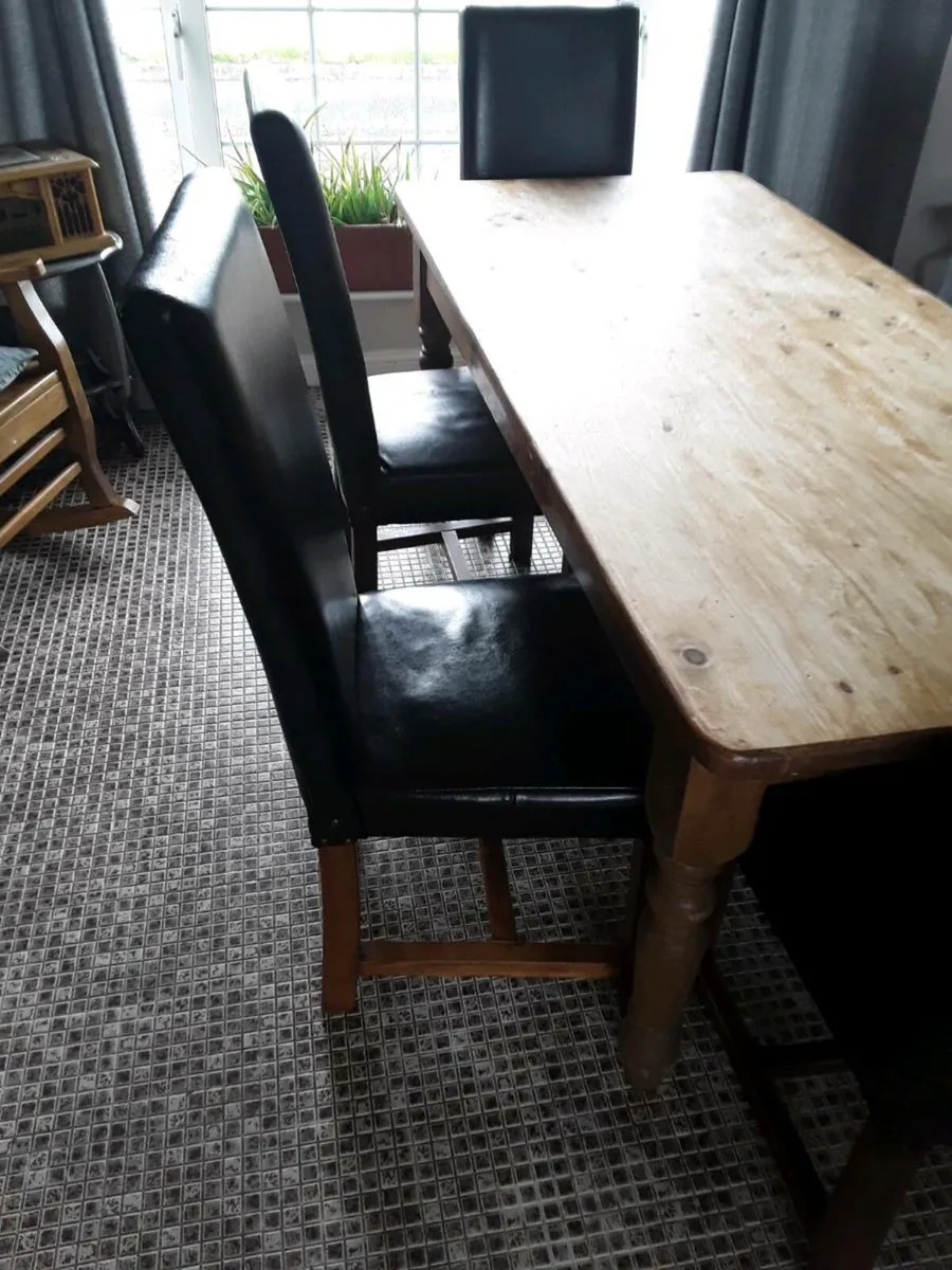 Leather dining chairs top quality bargain 200e - Image 4