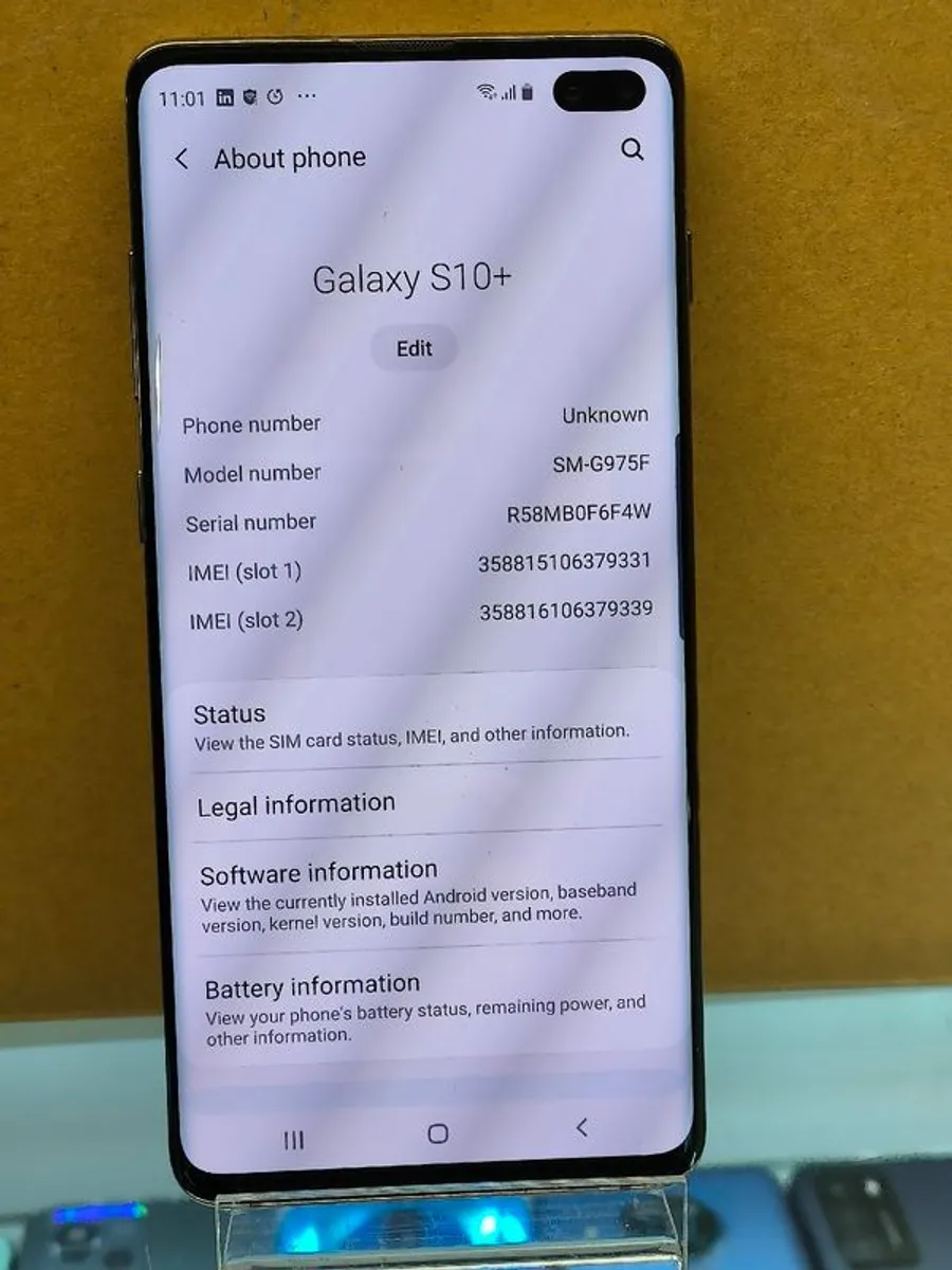 Samsung Galaxy S10 Plus - 128GB - (Unlocked) (Dual SIM) Very Good - Image 4