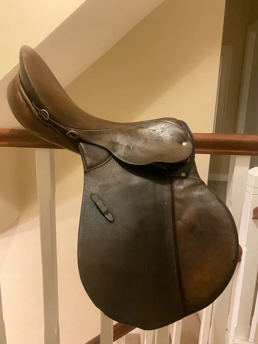 Affordable jumping saddle 17inch-Gidden London - Image 1