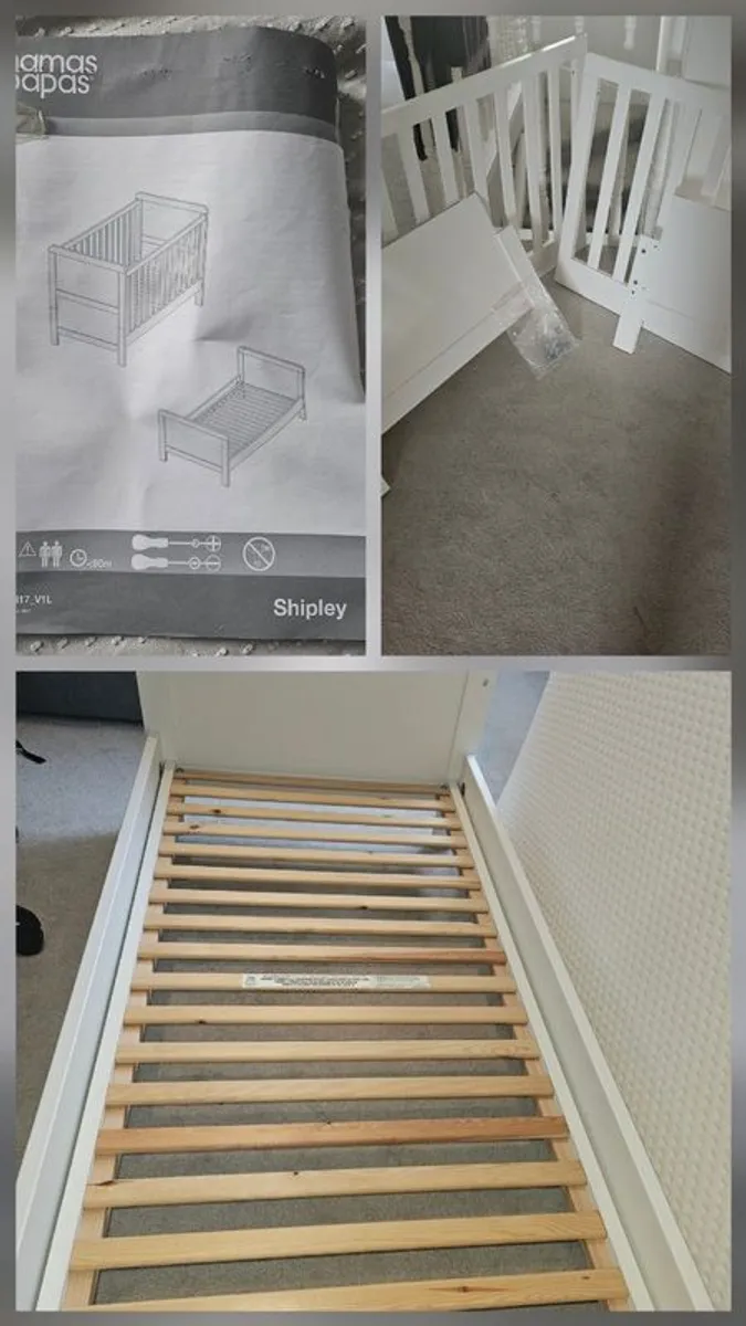 Mamas & Papas Cot/bed M&P Pocket Sprung Matress. - Image 2