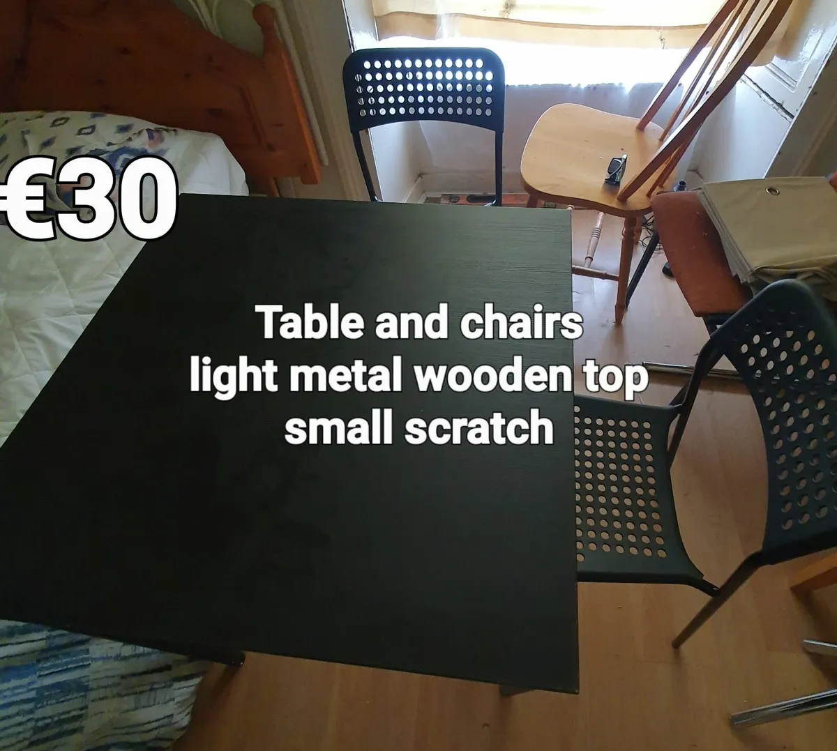 Electric oven & Table with 2 chairs,  TV table - Image 2