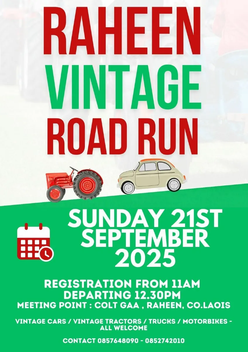 Raheen Vintage Road Run - Sunday 21st September - Image 2