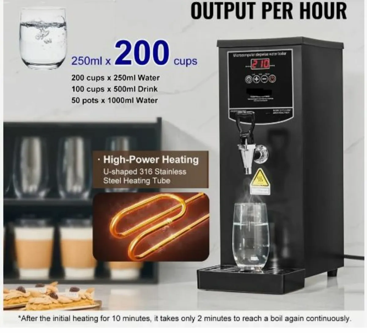 10L Commercial Water Boiler - Image 2