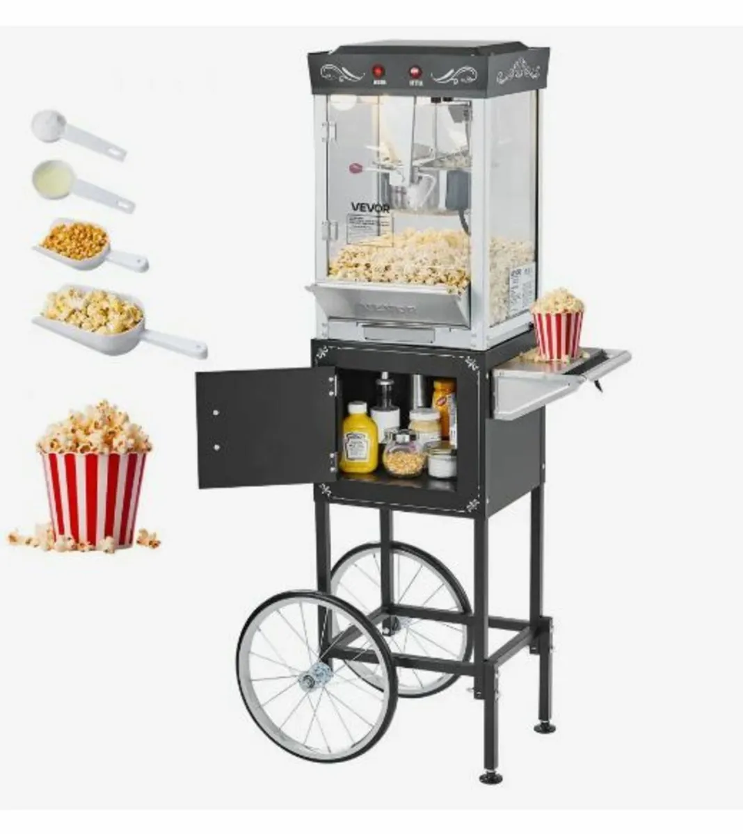 Popcorn Machine with Cart Popcorn - Image 1