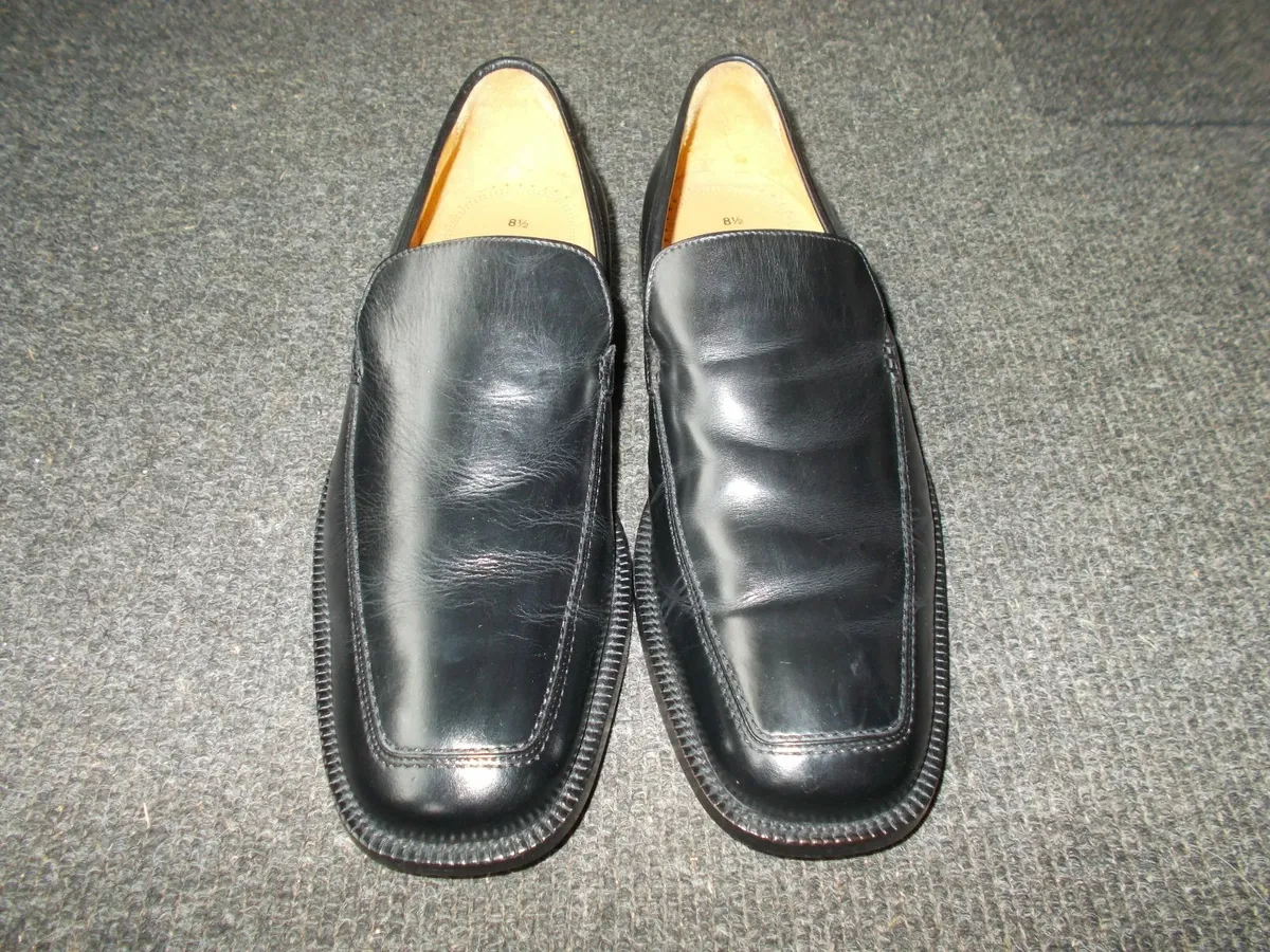 Men's Black Leather Shoes - Image 1