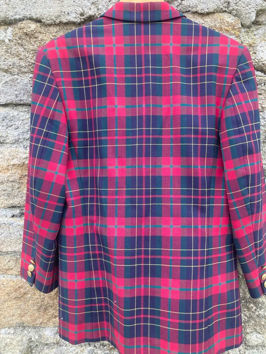 Vintage M&S tartan jacket - Image 4