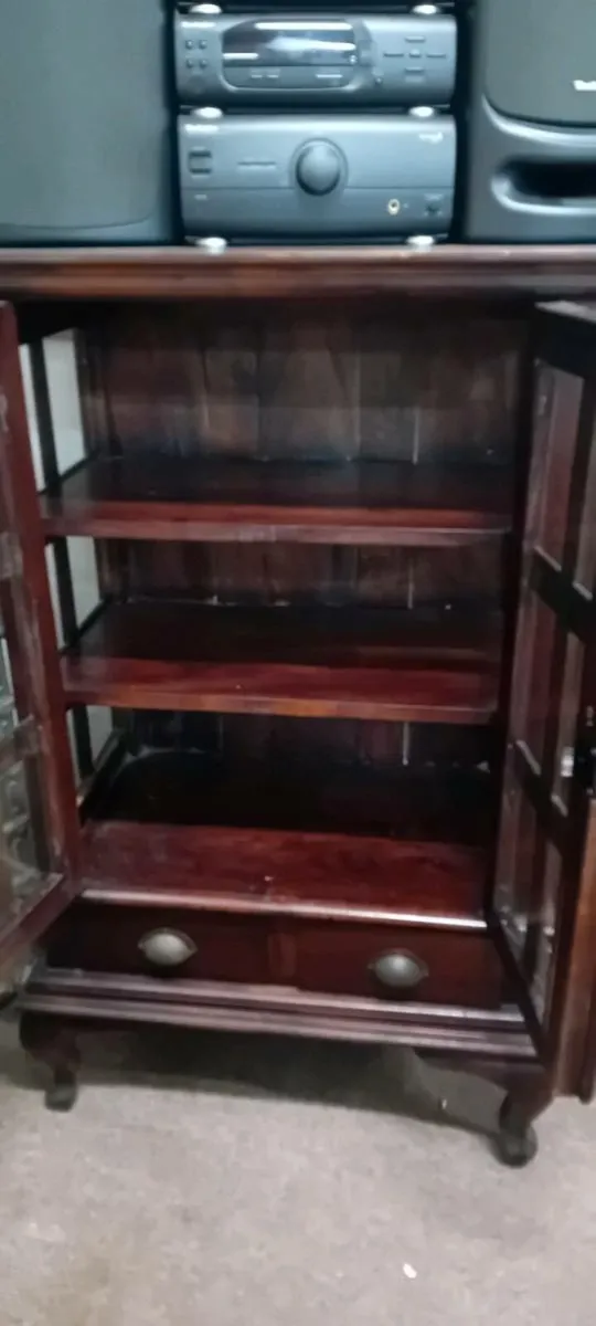 Mahogany Glass Display Cabinet - Image 2